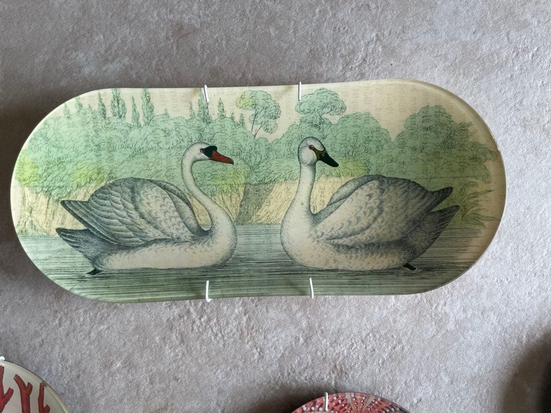 ジョンデリアン　Swans スワン　OBLONG TRAY トレイ