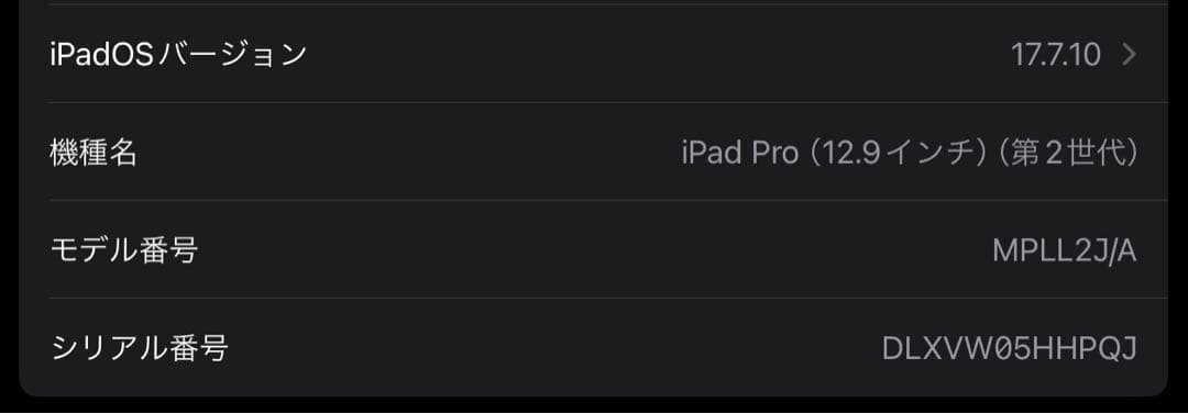 【早い者勝ち】iPad Pro 12.9 512GB 第2世代 ゴールド