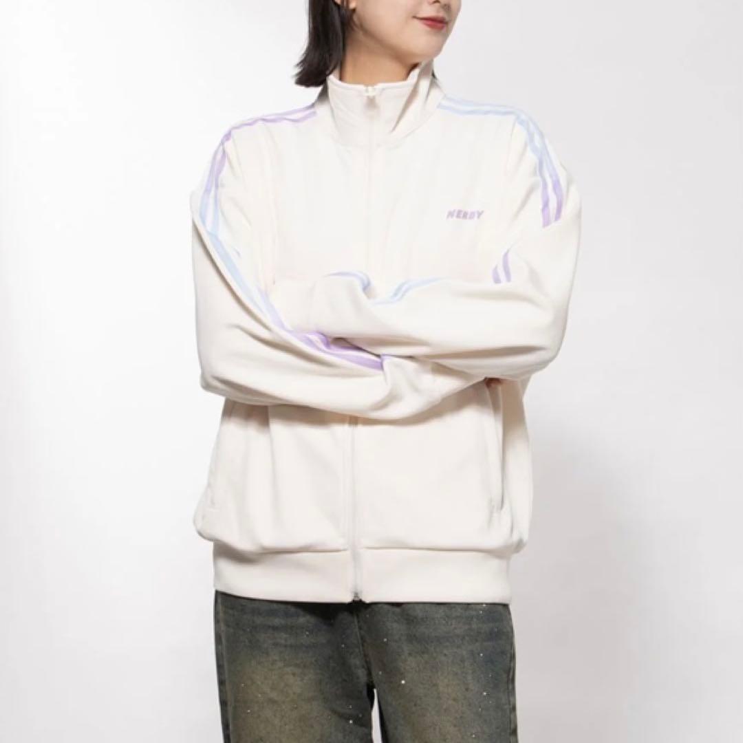 【未使用タグ付き】ノルディ グラデーションNYトラックトップ クリーム 韓国
