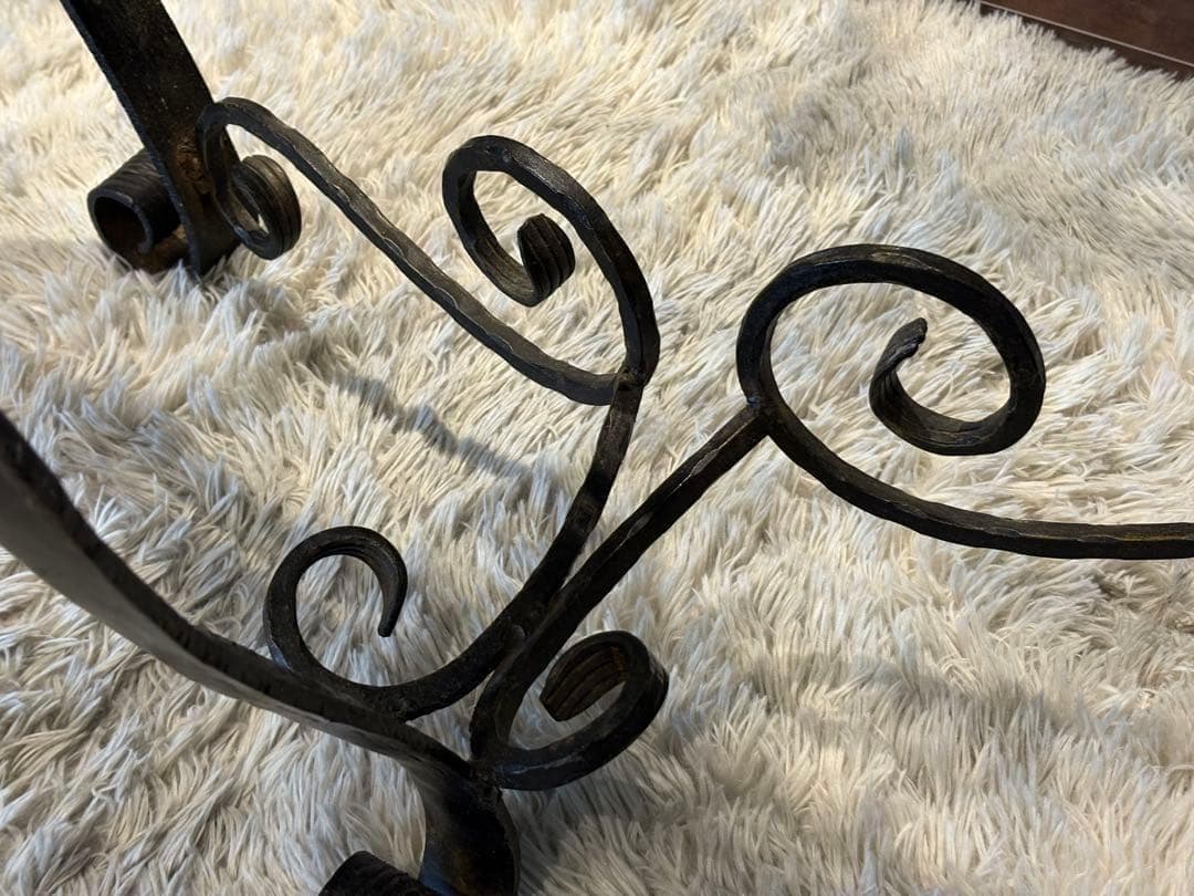 アンティーク　サイドテーブル　大理石　アイアン　コンソール　ビンテージ　SZ