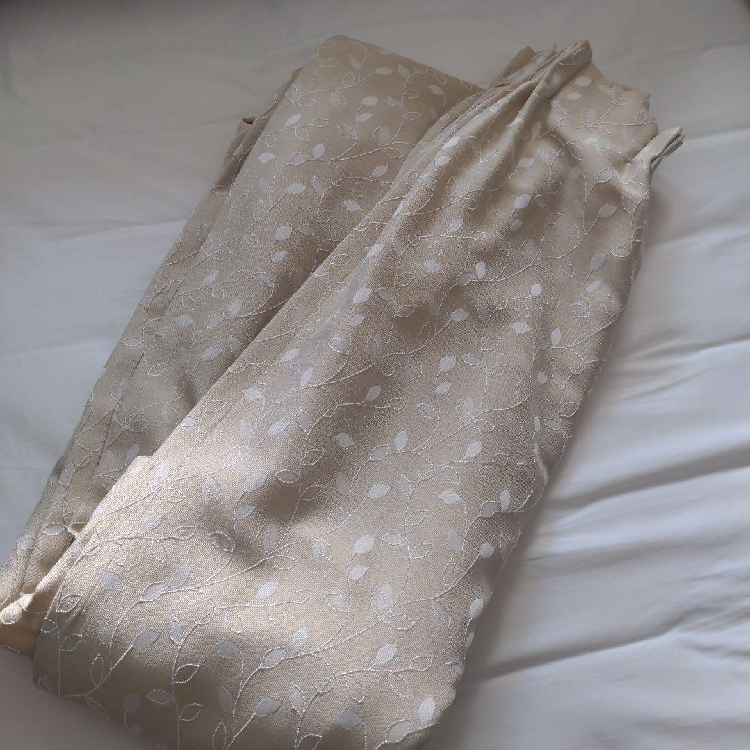 【即日発送】●SINCOL●レースカーテン×2枚●リーフ柄●95×238cm