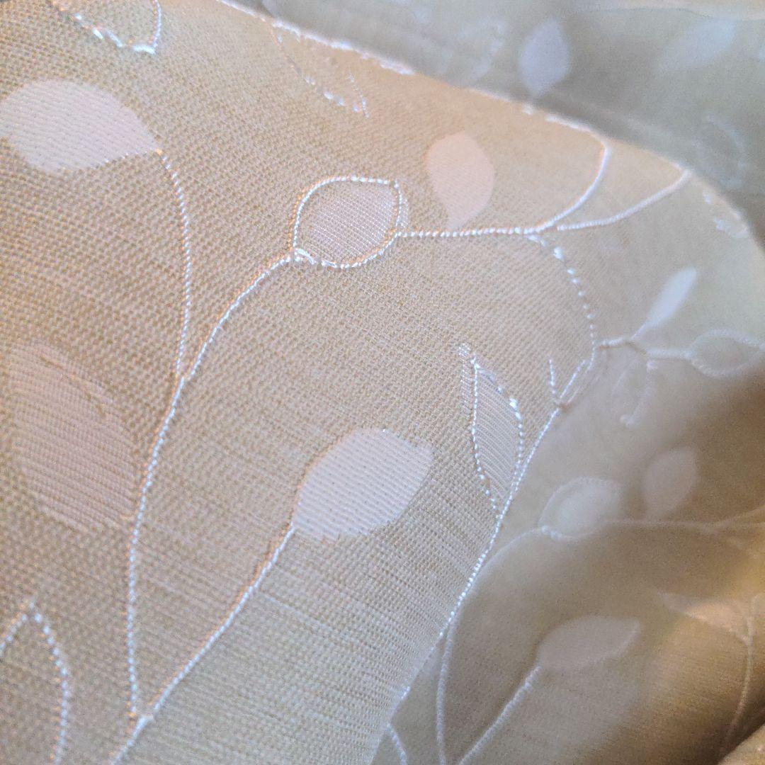 【即日発送】●SINCOL●レースカーテン×2枚●リーフ柄●95×238cm