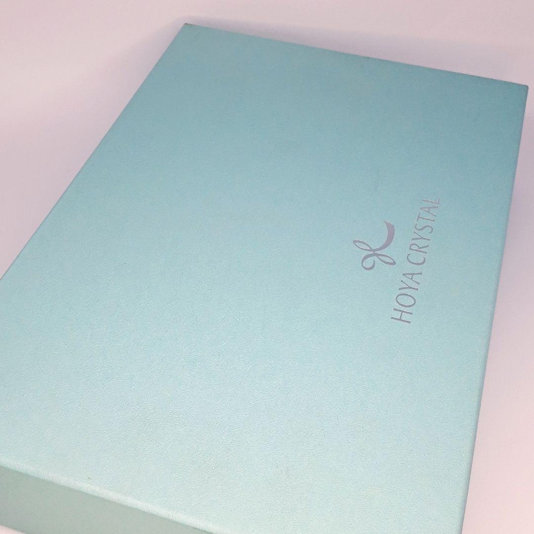 HOYAクリスタル　瑠璃色被せ　向付鉢　　５個セット【未使用　美品】