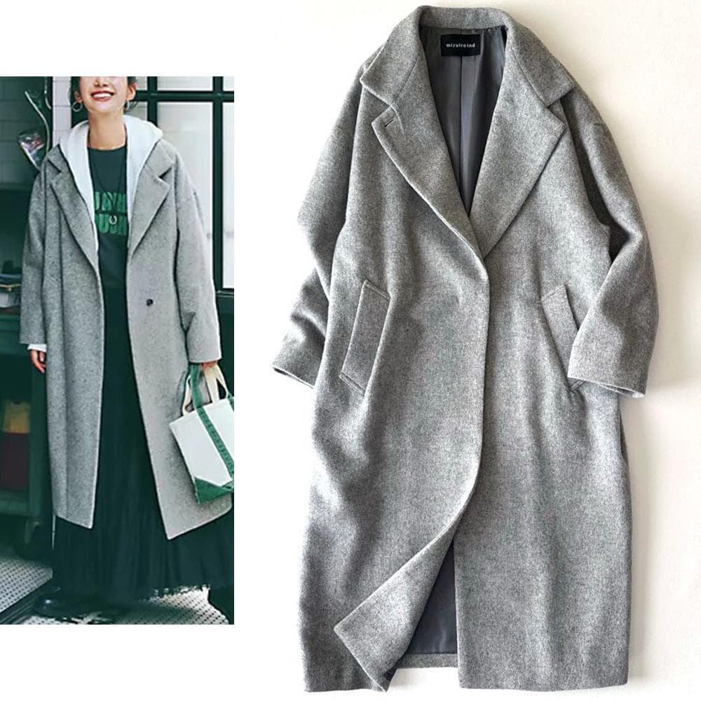 美品 ミズイロインド LEE別注 スタンドカラーウールコート 日本製 24AW