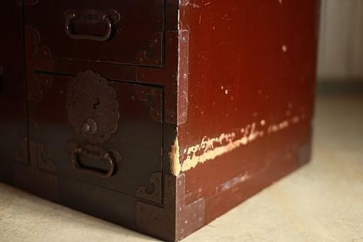 丸金具　庄内箪笥　抽斗4杯　ジャンク