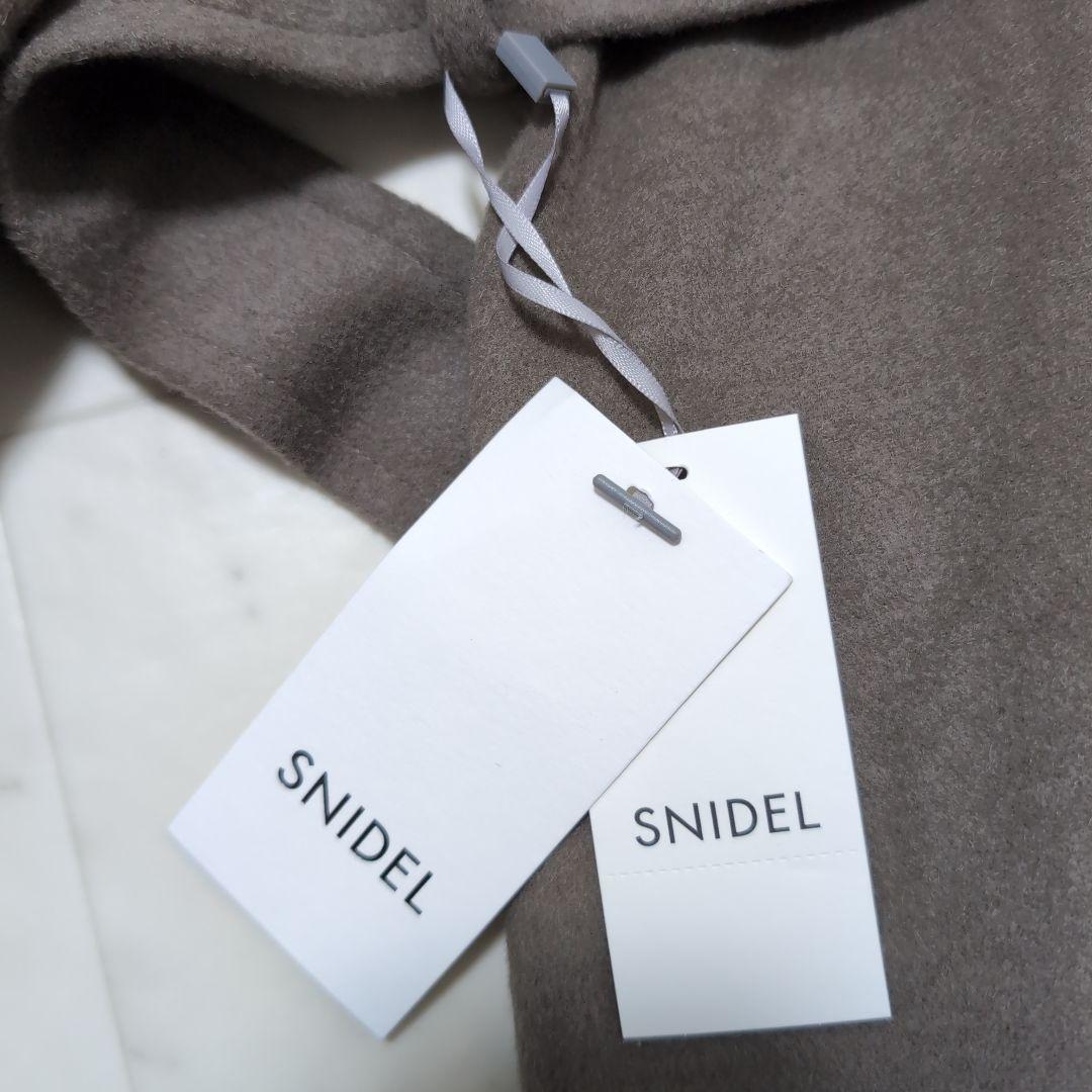 2025AW 新品SNIDEL ウールカシミヤ スタンドカラーコート ブラウン