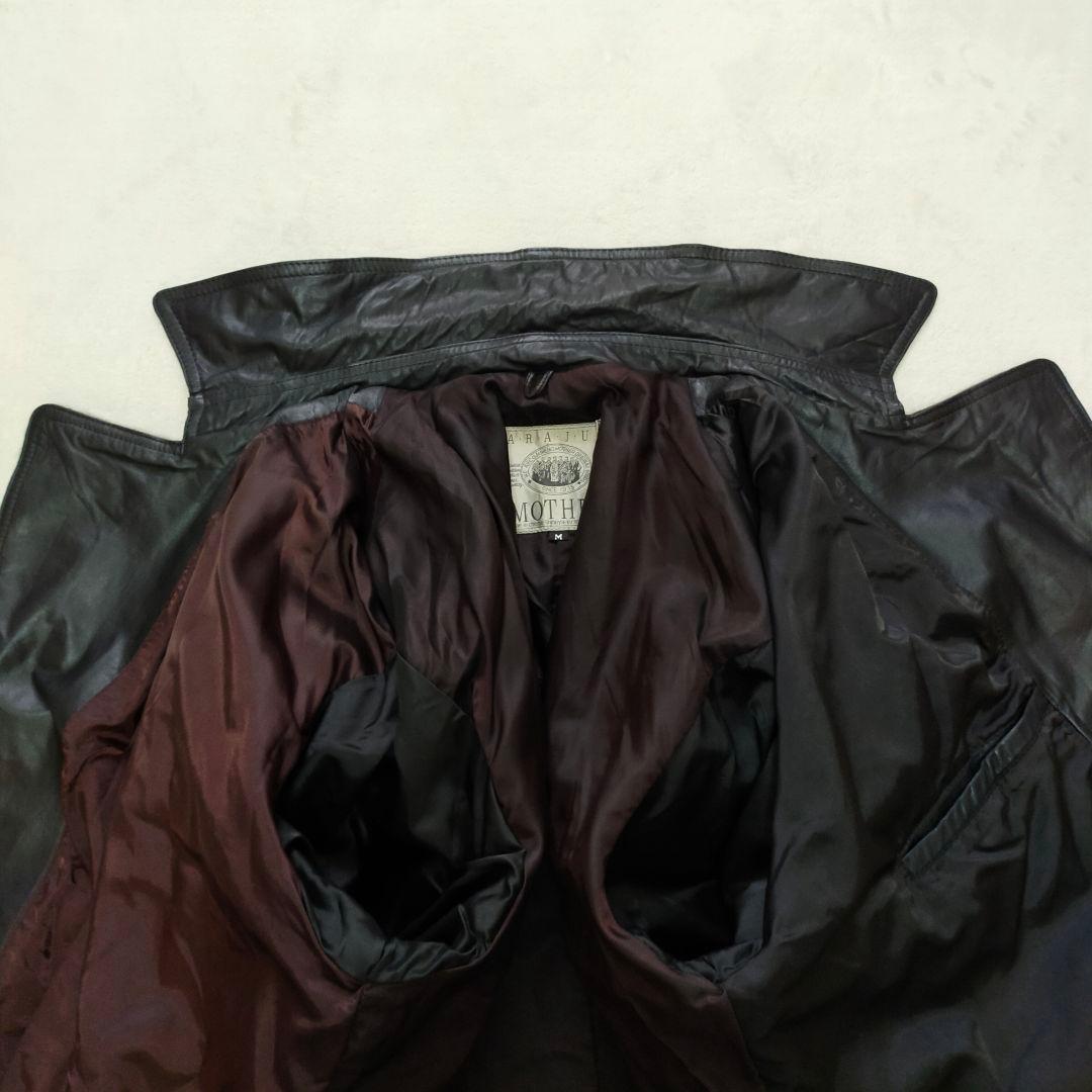 HARAJUKU MOTHER　オールレザー　牛革　　ロングトレンチコート