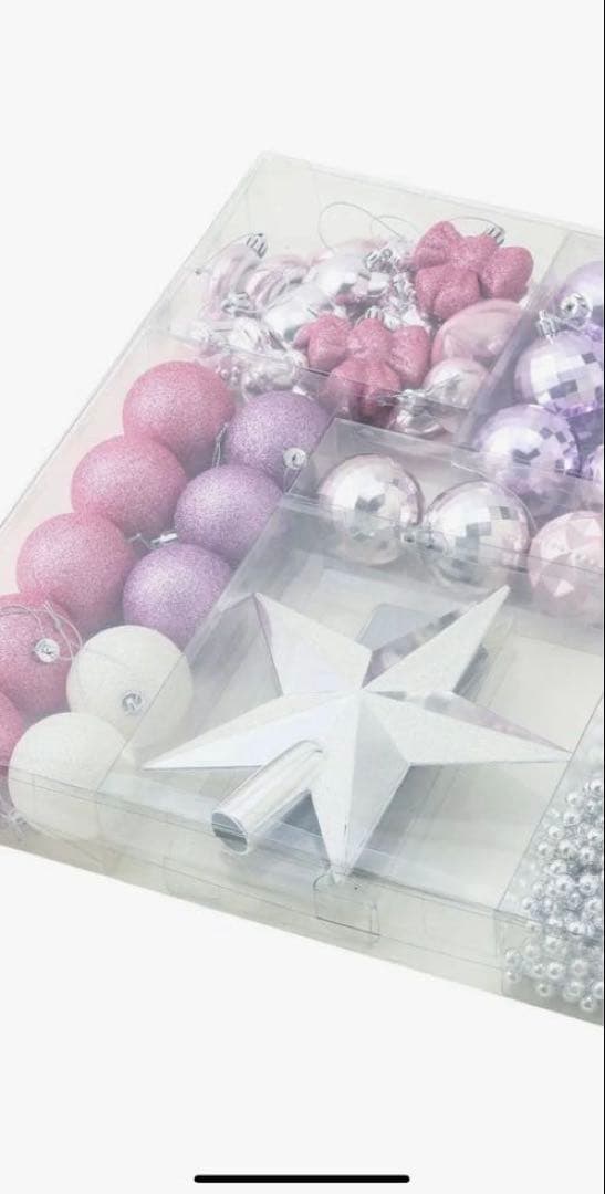 ☆美品　フランフラン　クリスマスツリー スターターセット ピンク 約150☆