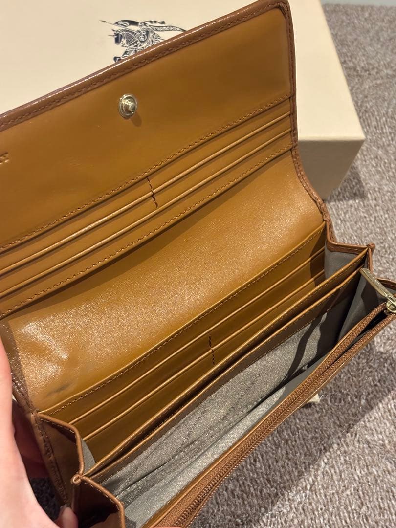 Burberry 長財布 ベージュ/ブラウン