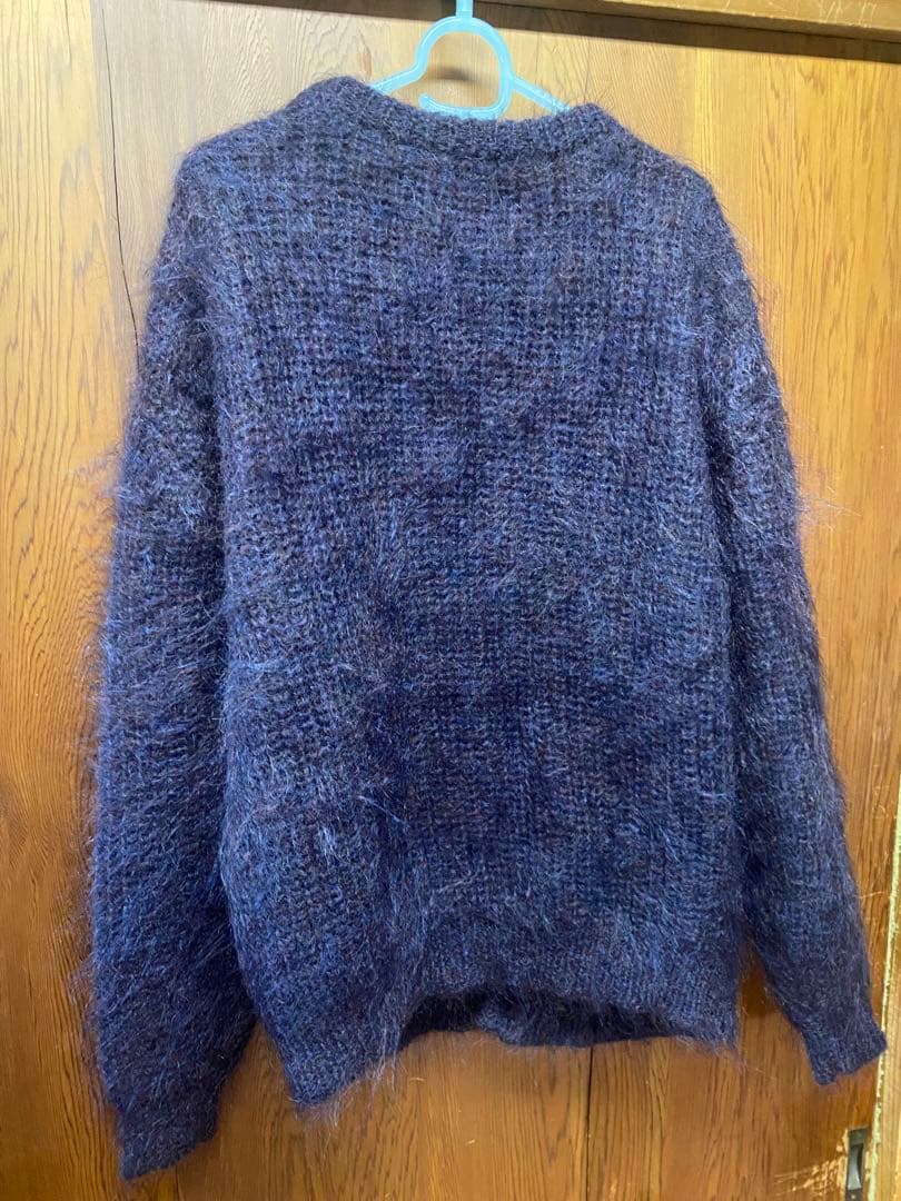 いんこ 極美品80sビンテージJUNMEN毛足長モヘア　カーディガン旧タグ