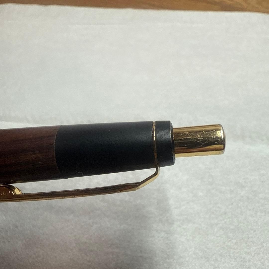 野原工芸　シタン　シャープペンシル　固定式先金付き　ゴールド