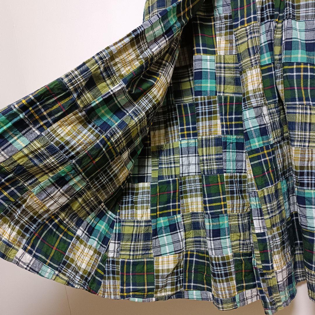 美品　キャピタル　パッチワーク　キュロットスカート　ワイドパンツ