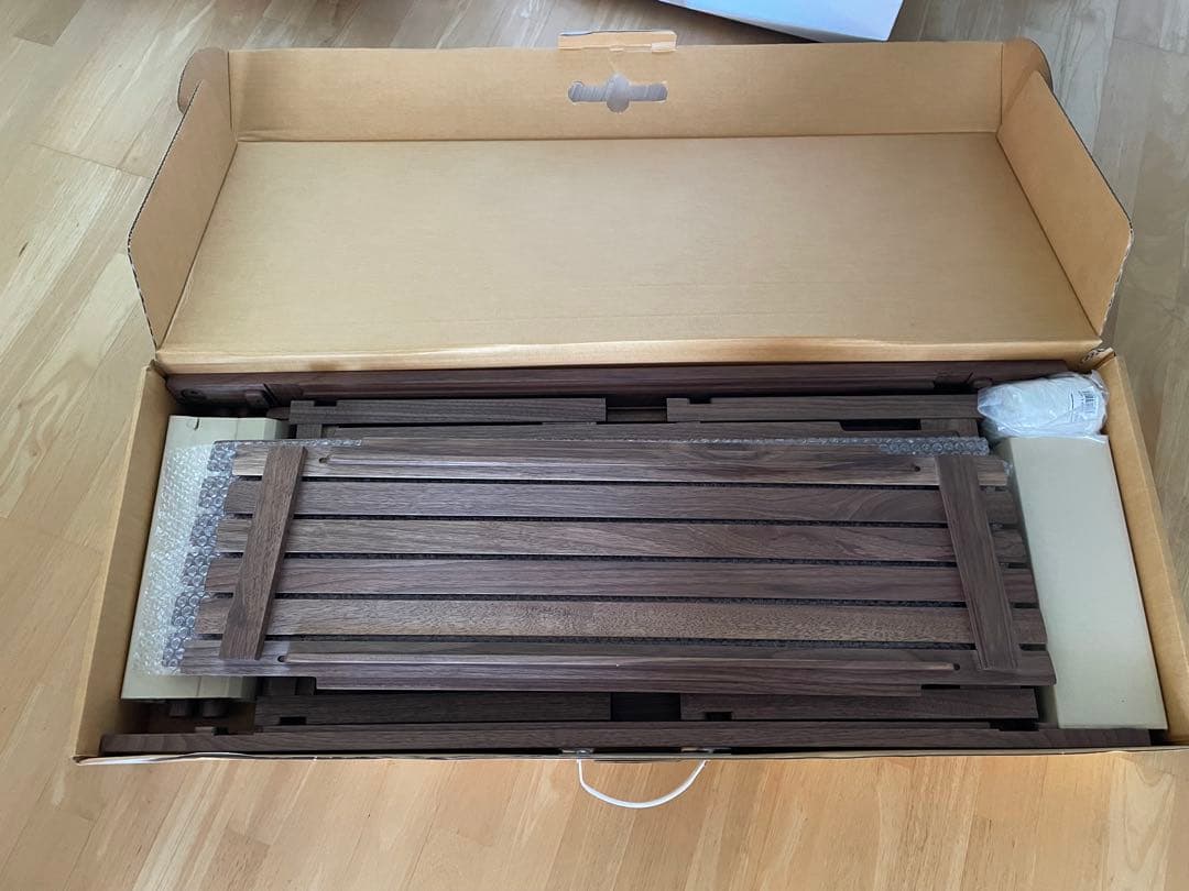 IKIKI シェルフコンテナ L ウォルナット・スパイク・レインカバー付