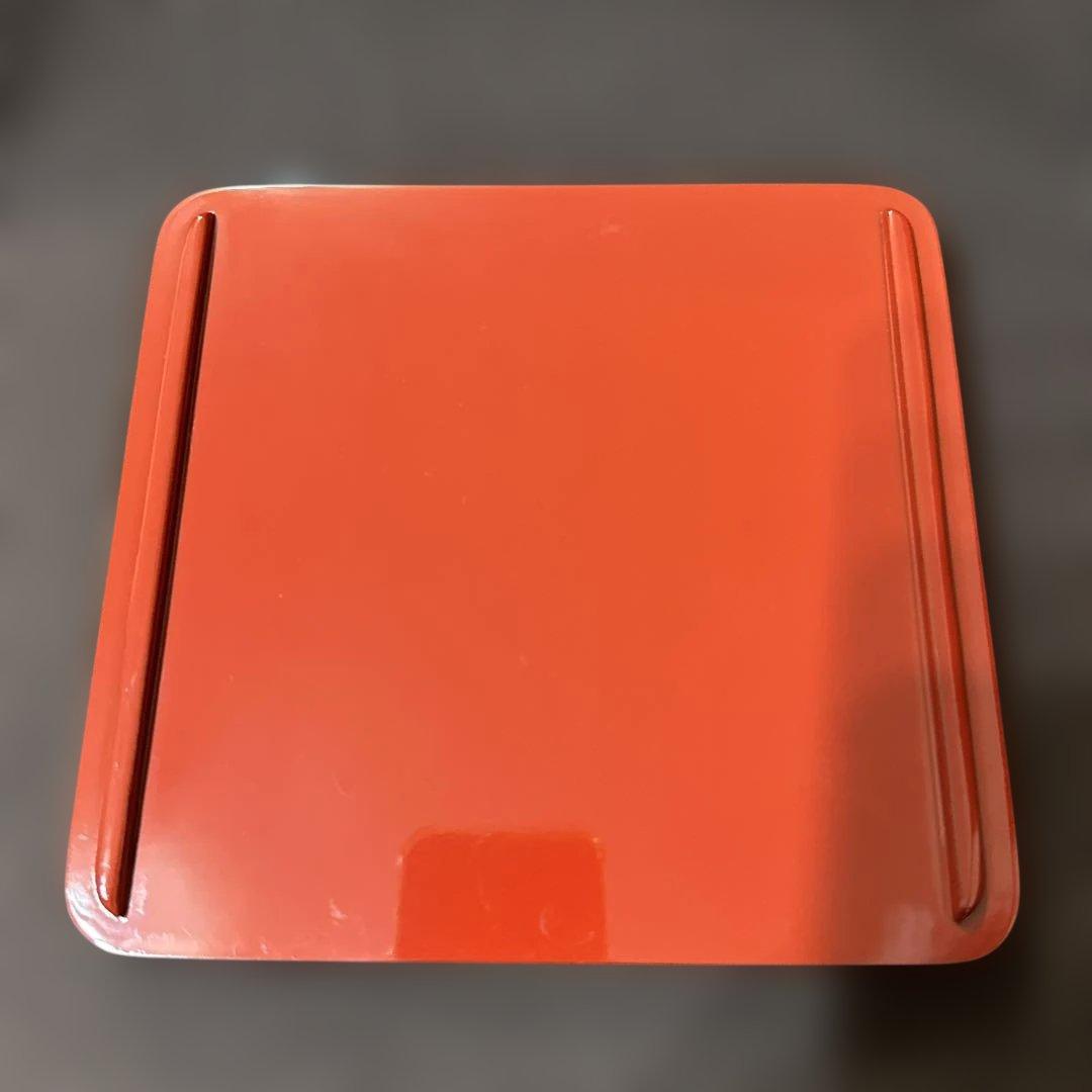 津軽塗　七々子塗　6寸　三段重箱　美品