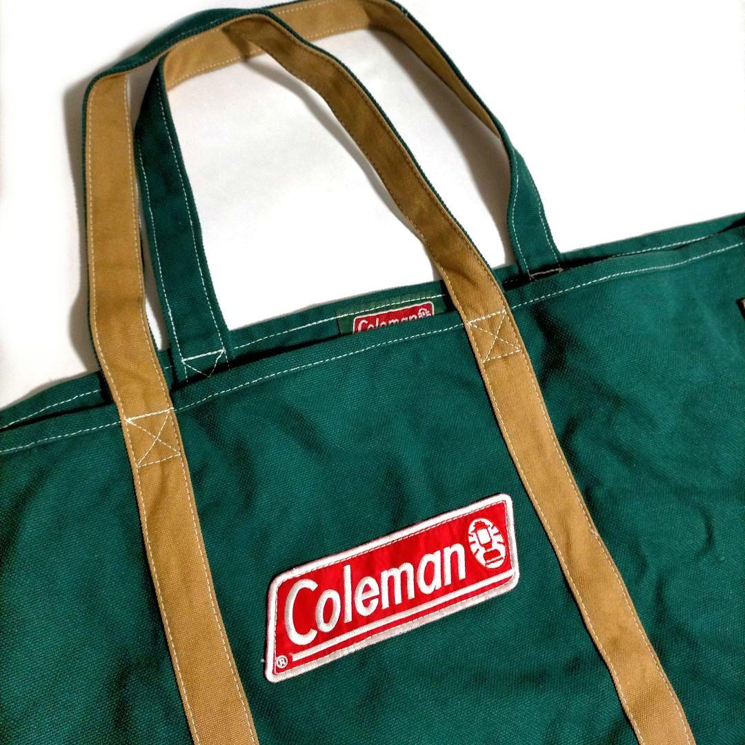 激レア 美品 ヴィンテージ コールマン 大容量 キャンバス 帆布 トートバッグ