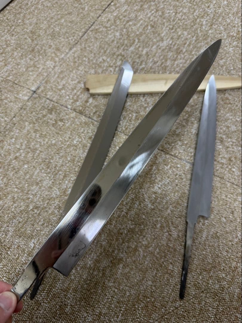 和包丁　白木作本焼　北辰作水本焼　中川作水本焼