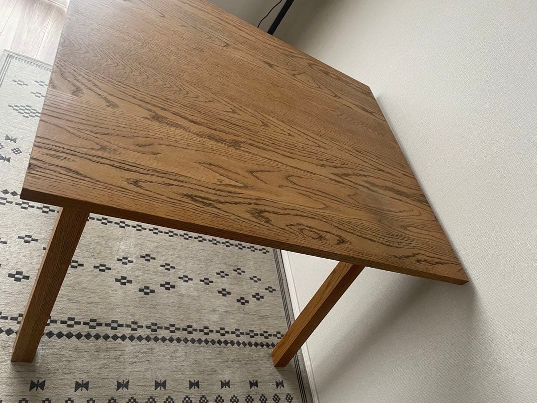 UNICO ELEMT(エレムト)　ダイニングテーブル W1000 ブラウン