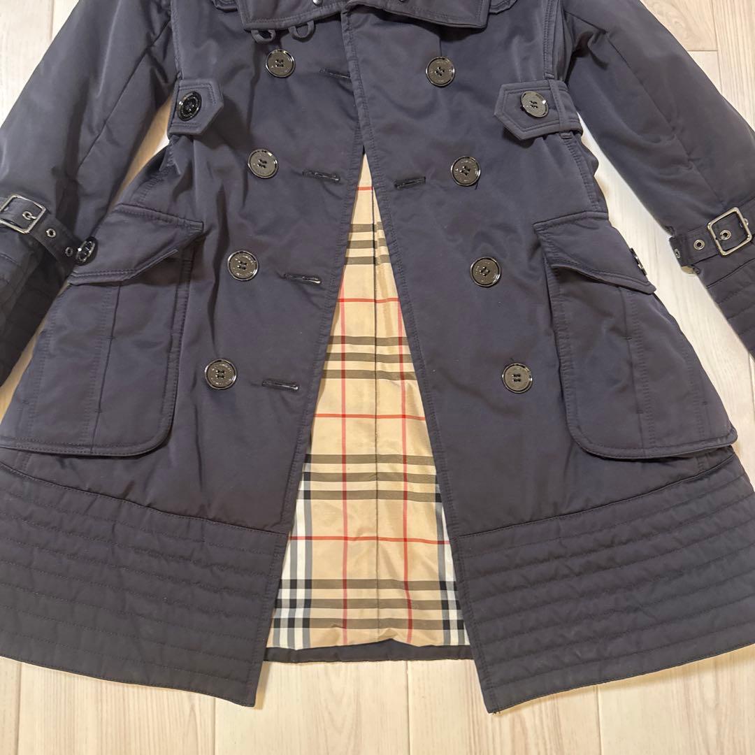 BURBERRY ネイビー コート　分厚目　バーバリー