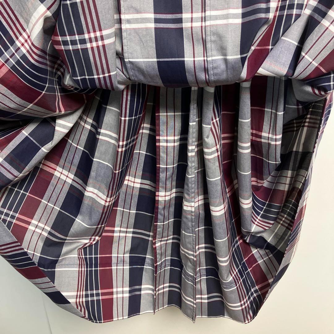 ま*様 DRAWER（ドゥロワー）　チェックギャザースカート レッド ネイビー