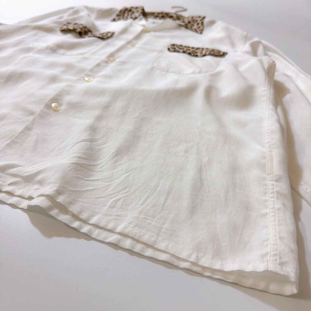 ワコマリア TWO TONE 50'S OPEN COLLAR SHIRT M
