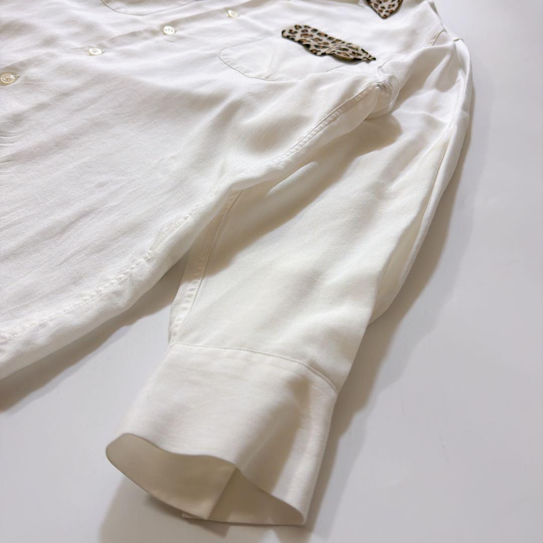 ワコマリア TWO TONE 50'S OPEN COLLAR SHIRT M