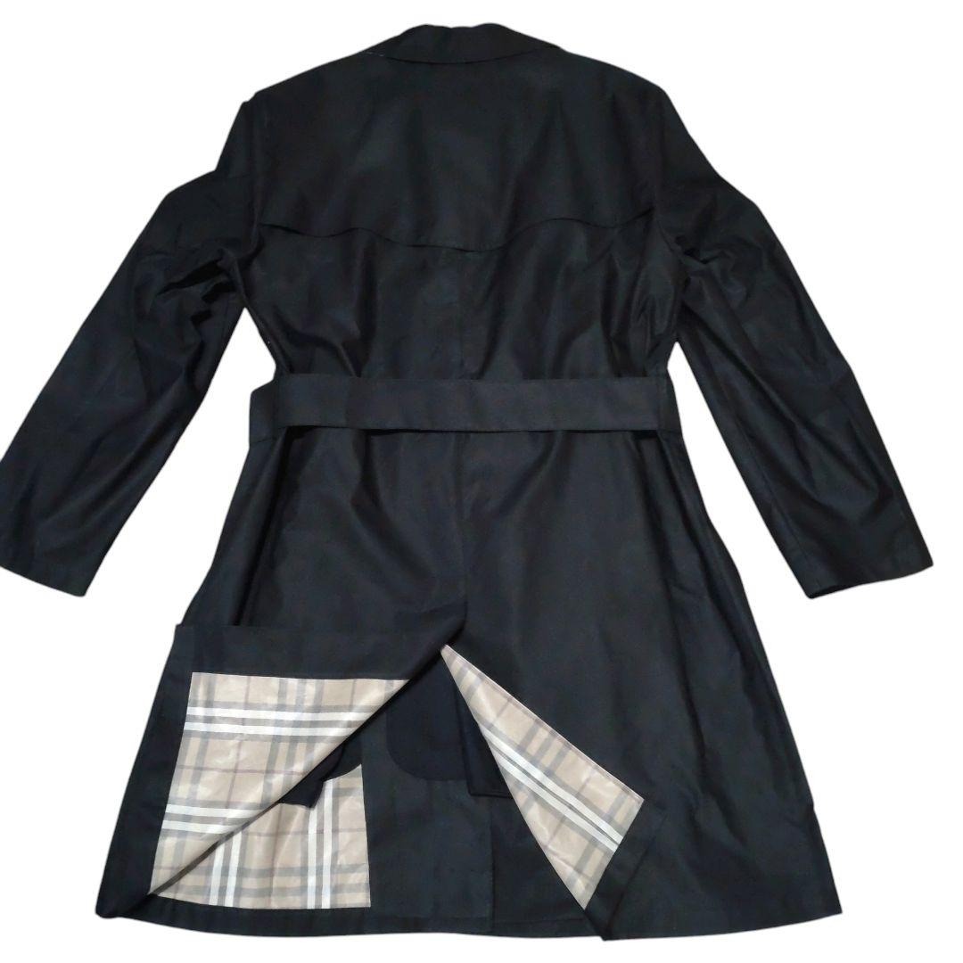 ✨極美品【BURBERRY】メンズ/ライナー付/トレンチコート/大きめ/XL/黒