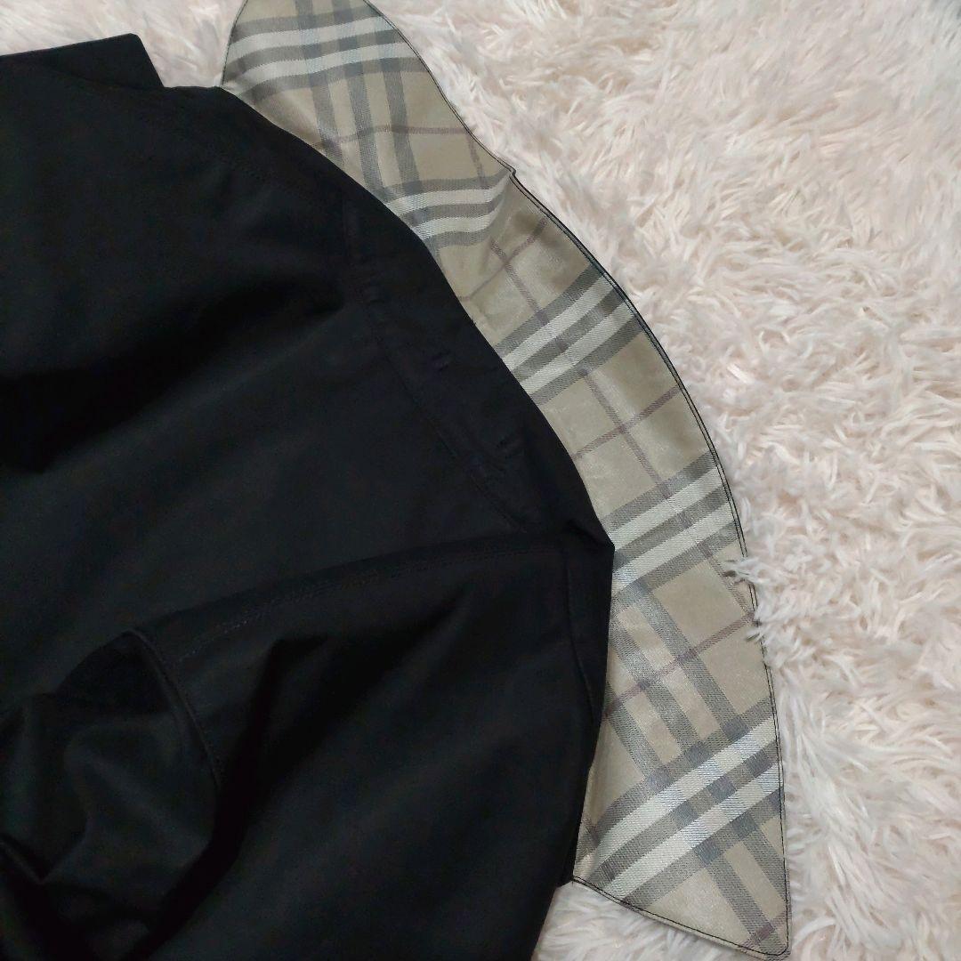 ✨極美品【BURBERRY】メンズ/ライナー付/トレンチコート/大きめ/XL/黒