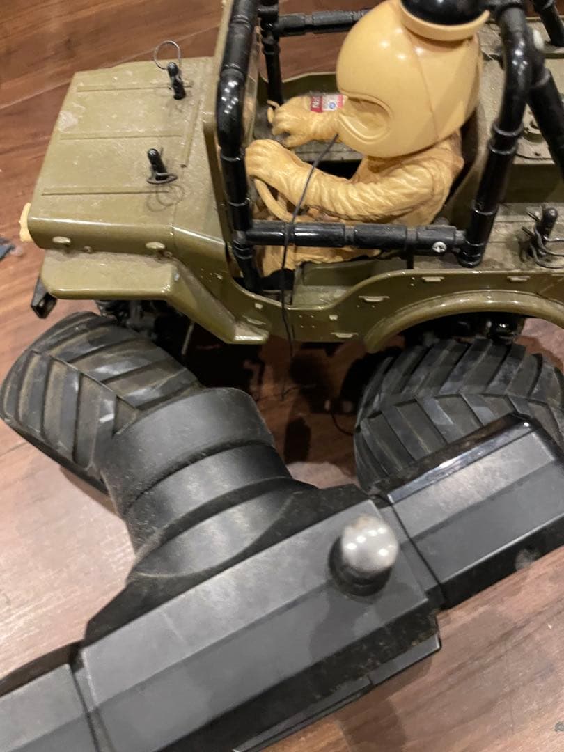 タミヤ？オフロードラジコンカー トリガー式リモコン付き　動作未確認