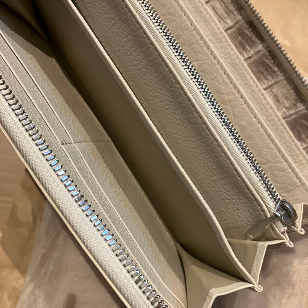 TOKYO CROCODILE クロコダイル長財布 ホワイト