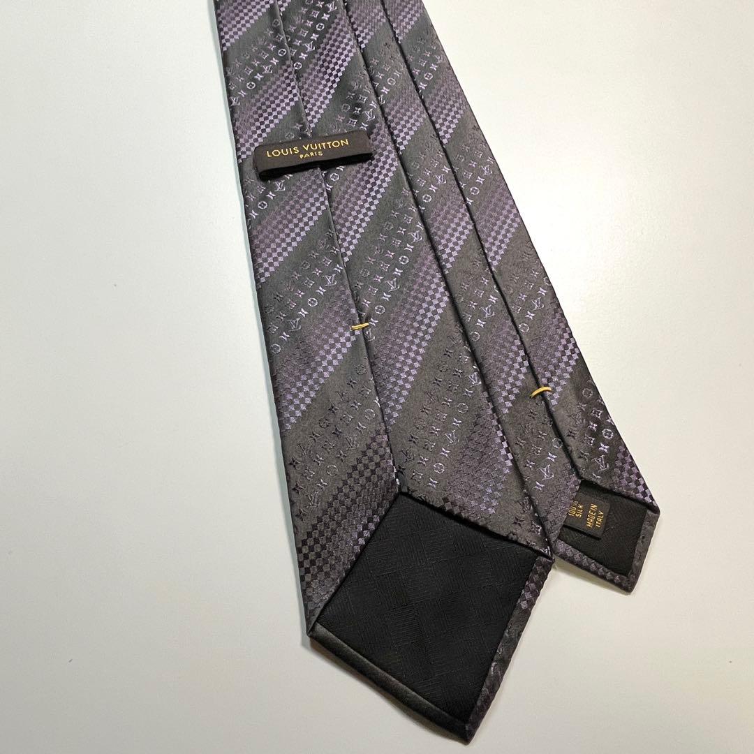 名作✨極美品✨LOUIS VUITTON ネクタイ　モノグラム　マイクロダミエ
