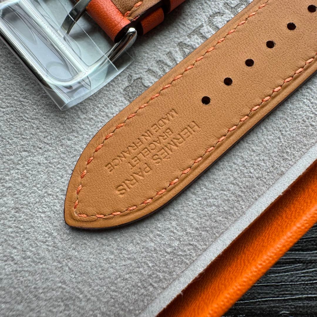 2584 未使用　Apple Watch エルメス　オレンジ　レザー　バンド