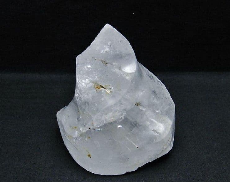 ヒマラヤ水晶 炎（フレイム） ポリッシュ 置物[T653-3775]