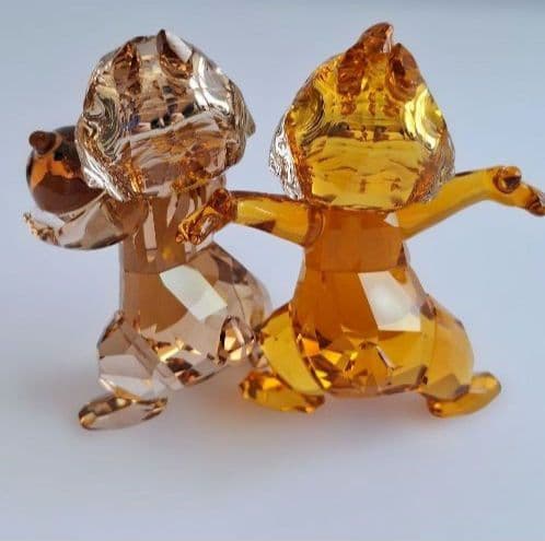 【極美品】SWAROVSKI スワロフスキーDisney チップとデール　希少