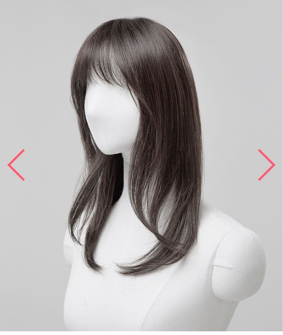 ピンクエイジ　（手植えトップカバー) シースルーバング ルーズCカール