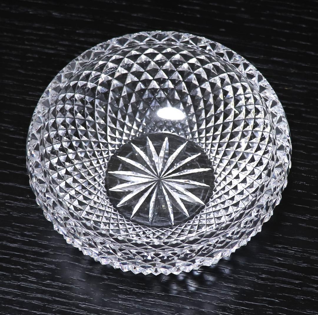 オールド・バカラ 1910年頃 最高級 春海好み 霰切子大型丸鉢 深皿 懐石道具