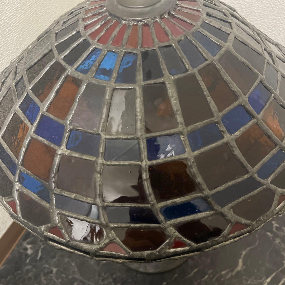 アンティーク　ステンドグラスランプ ハンドメイド