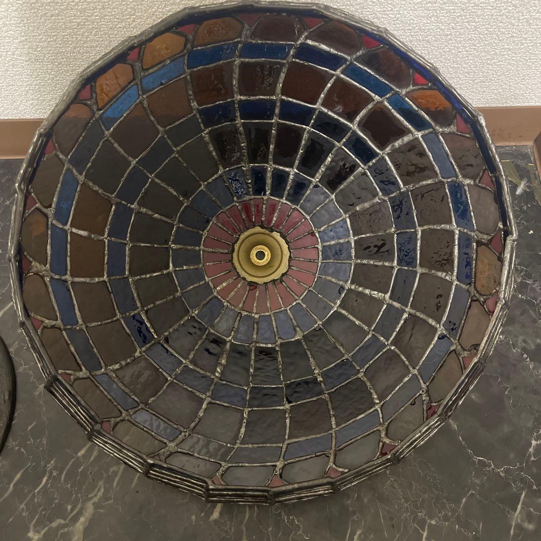 アンティーク　ステンドグラスランプ ハンドメイド