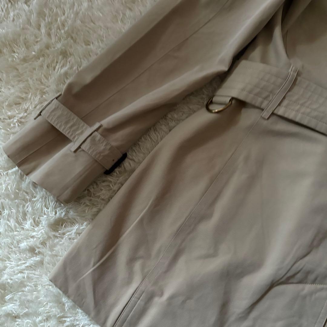 バーバリー トレンチコート ケンジントン ベルト メガチェック UK4 Sサイズ