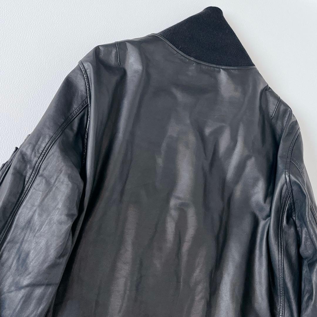 Sisii シシ レザージャケット ライダース シングル 牛革　MA-1