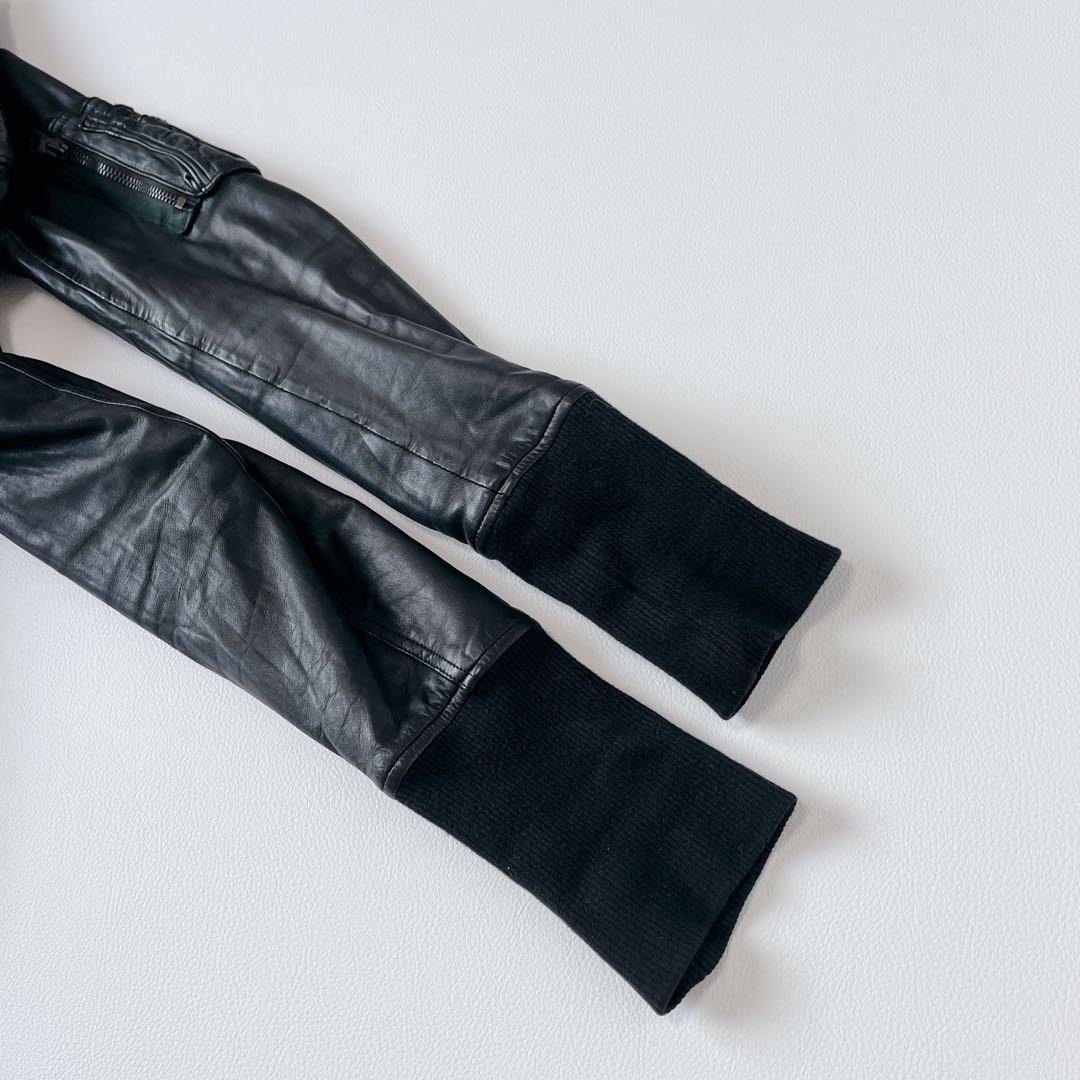 Sisii シシ レザージャケット ライダース シングル 牛革　MA-1