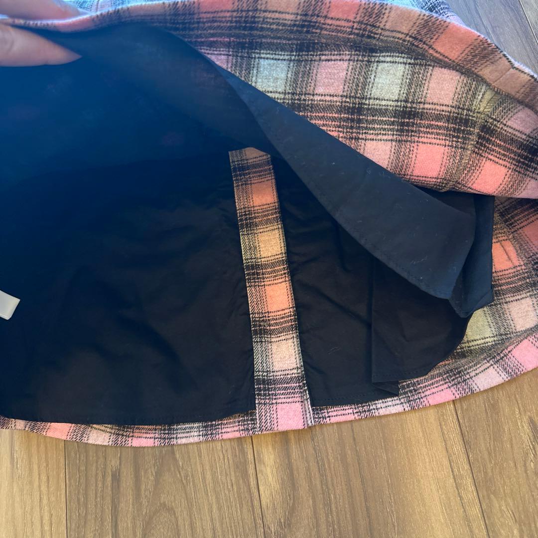 DIOR チェックスカート　ピンク　新品タグ付き