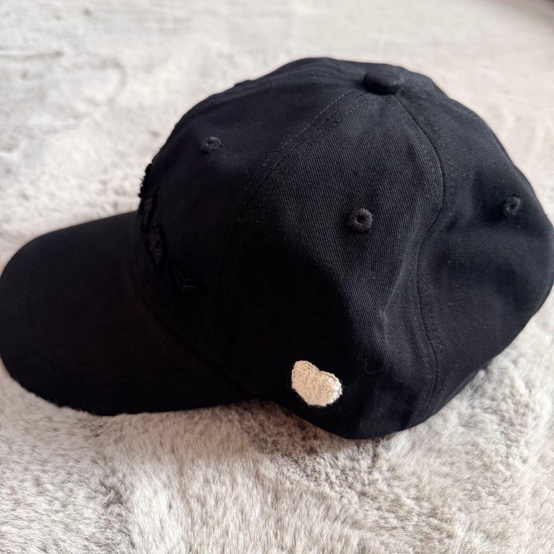 帽子 andmary Mary logo cap Black