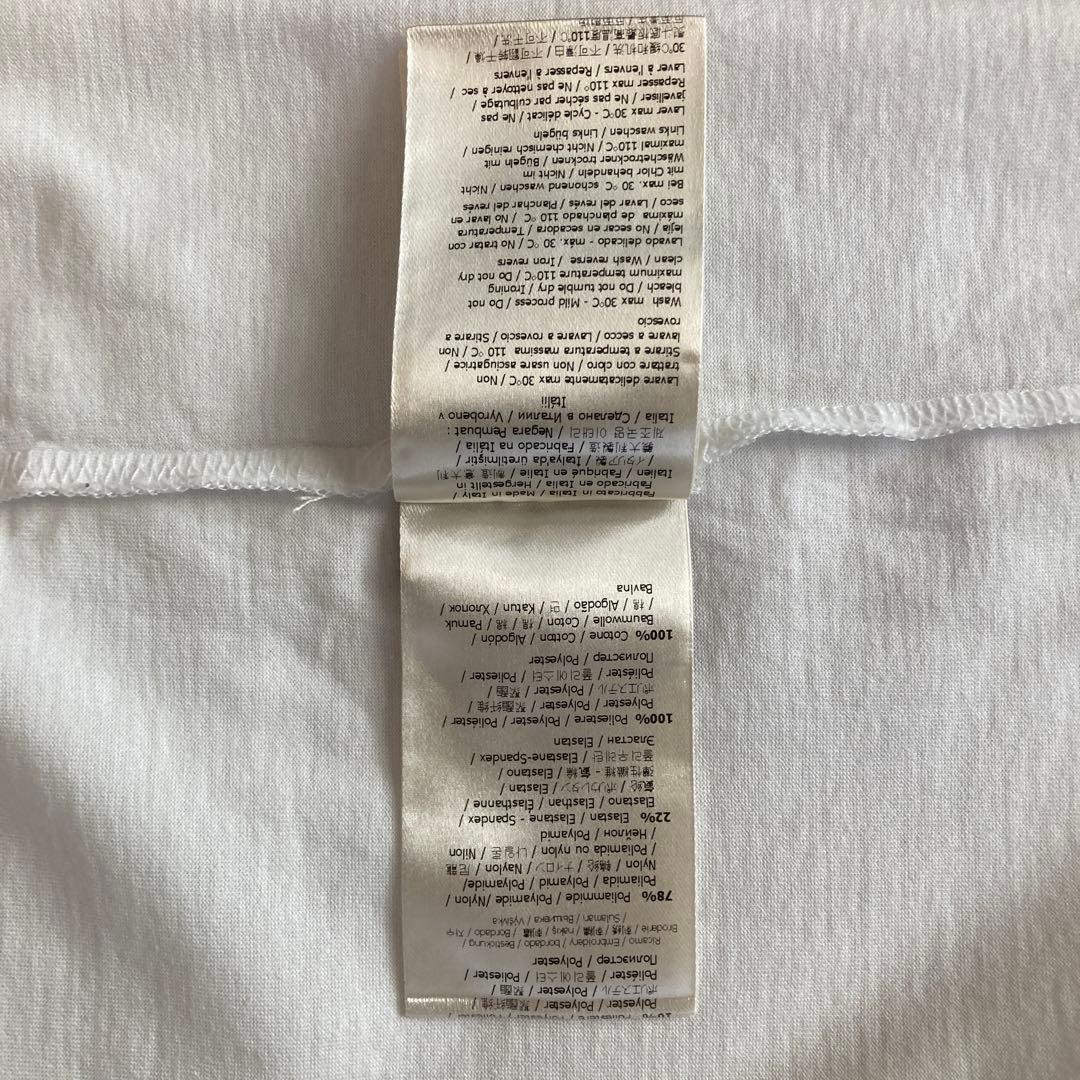 FENDI フェンディ Tシャツ XSビッグFFロゴ ホワイト 白