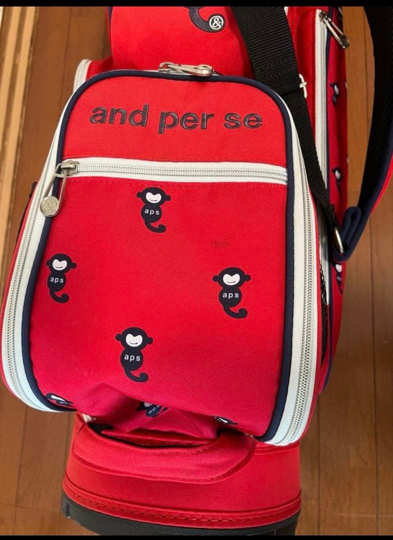 and per se ゴルフキャディバッグ レッド