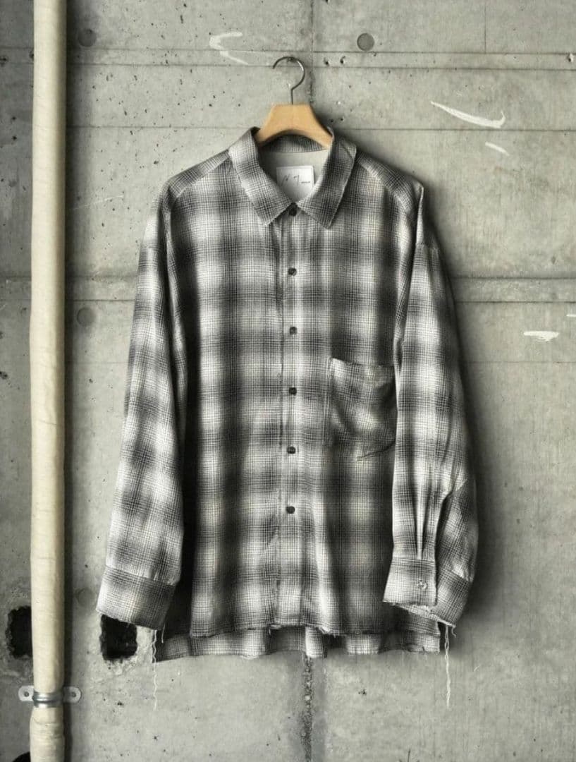 ANCELLM OMBRECHECK SHIRT　size2