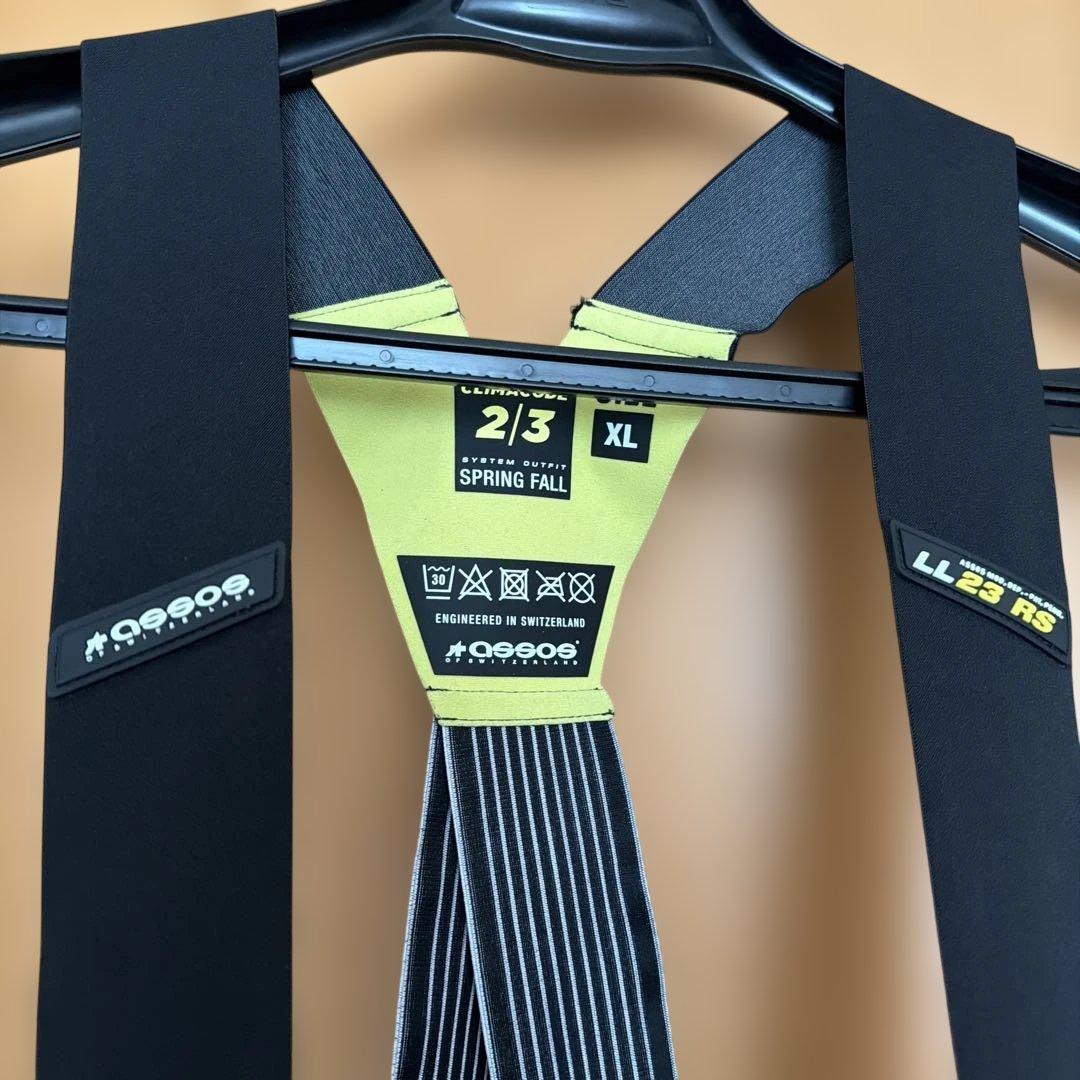 ASSOS XL ビブショーツ春秋用裏起毛黒XL