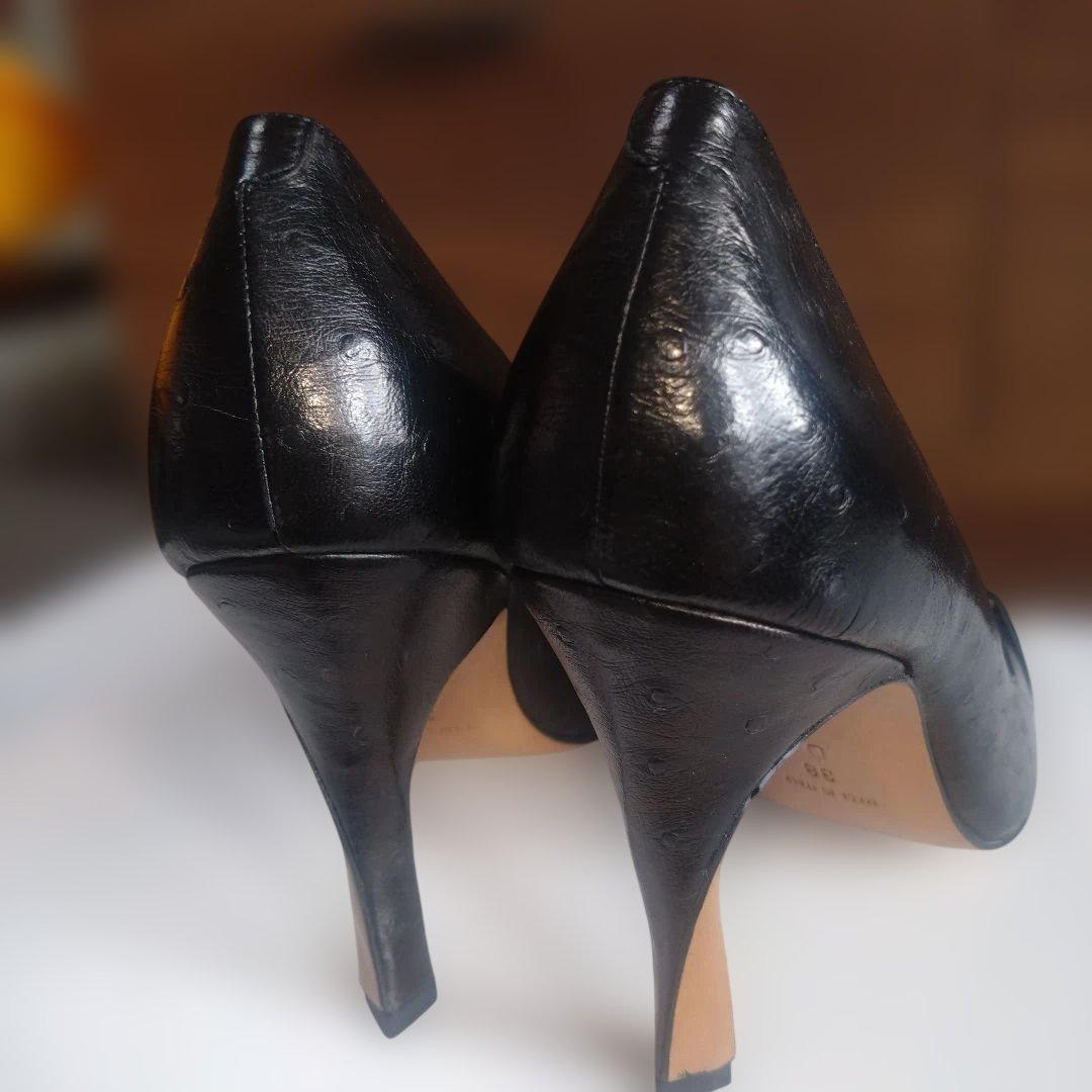 Christian Dior 　 オーストリッチパンプス