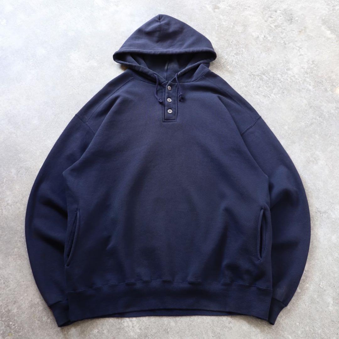 90s USA製 L.L. Bean Russell ダブルネーム パーカーXL