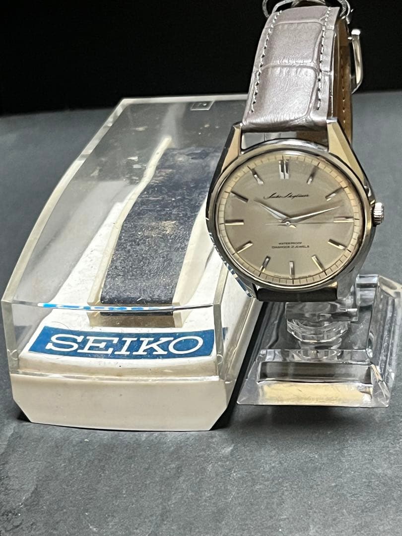 ★奇跡当時物ケース付! SEIKO スカイライナー　劇的美品！メンズ腕時計稼働