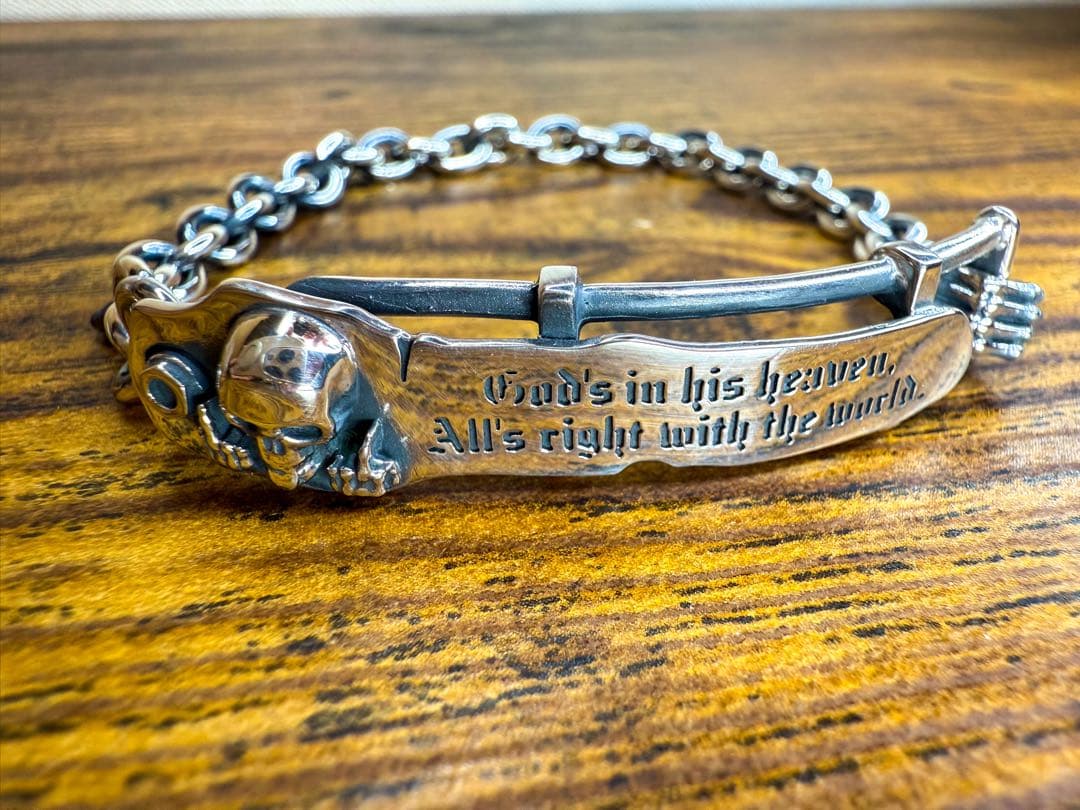 Dr MONROE ドクターモンロー スカル＆ボーンハンドブレスレット スカル